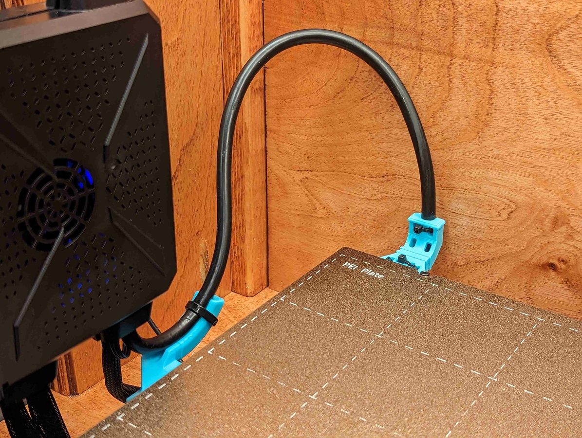 Sovol SV06 Plus Heat Bed Cable Support Bundle for tight spaces