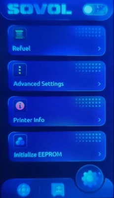 Refuel option selection on the LCD