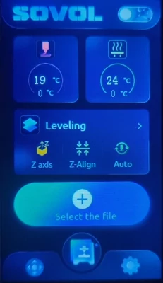 Setting the nozzle and print bed temperatures on the LCD