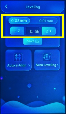 Z offset on the Leveling menu on the LCD