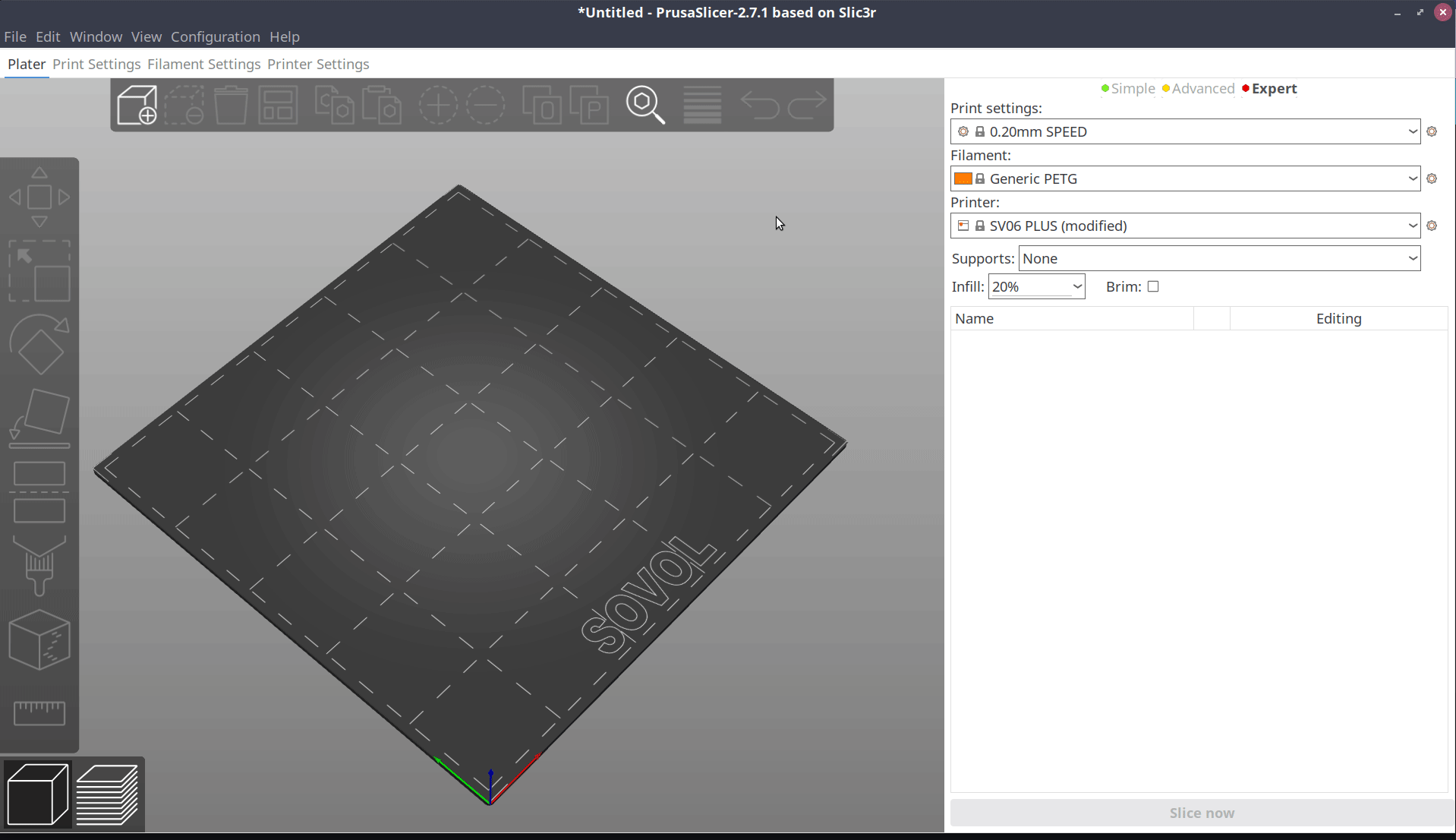PrusaSlicer bed texture configuration